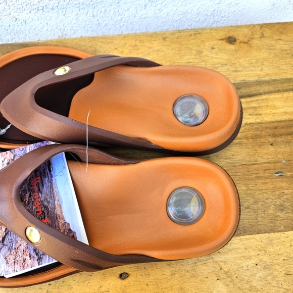 Hawaiian Jellys Ultra Comfort A'a Brown Lava Unisex  Men's 8 - Picture 11 of 16